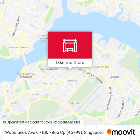 Woodlands Ave 6 - Blk 786a Cp (46799) map