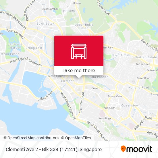 Clementi Ave 2 - Blk 334 (17241)地图