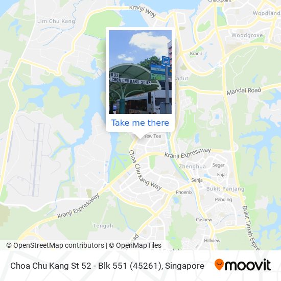 Choa Chu Kang St 52 - Blk 551 (45261) map