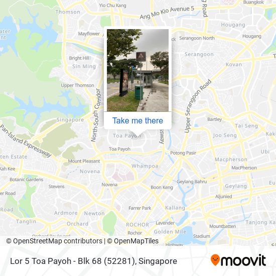 Lor 5 Toa Payoh - Blk 68 (52281) map