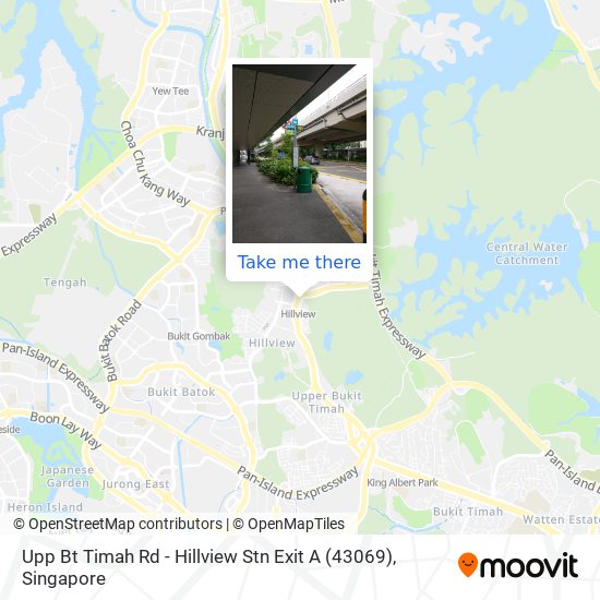 Upp Bt Timah Rd - Hillview Stn Exit A (43069)地图
