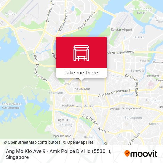 Ang Mo Kio Ave 9 - Amk Police Div Hq (55301)地图
