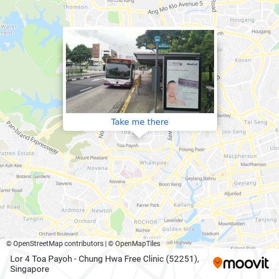 Lor 4 Toa Payoh - Chung Hwa Free Clinic (52251)地图