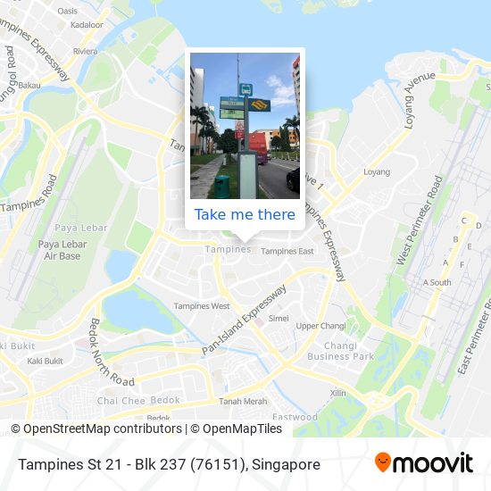 Tampines St 21 - Blk 237 (76151) map