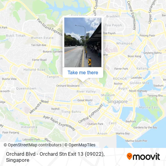Orchard Blvd - Orchard Stn Exit 13 (09022)地图
