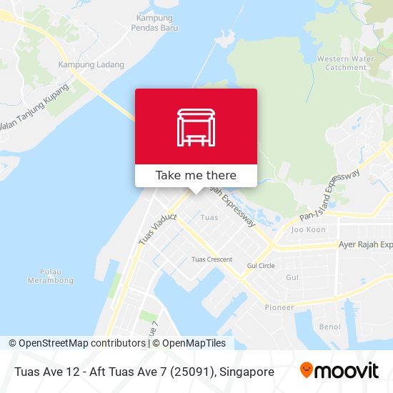 Tuas Ave 12 - Aft Tuas Ave 7 (25091)地图
