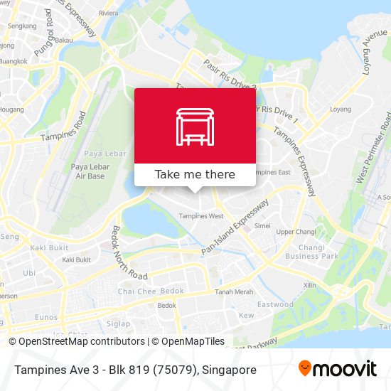 Tampines Ave 3 - Blk 819 (75079) map