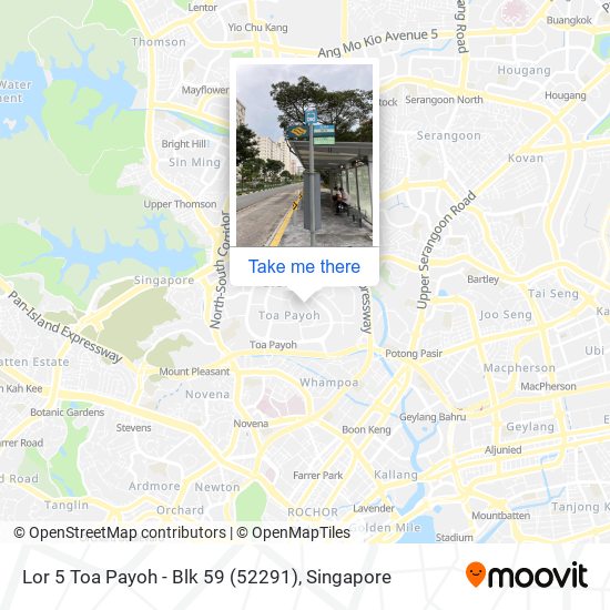 Lor 5 Toa Payoh - Blk 59 (52291) map