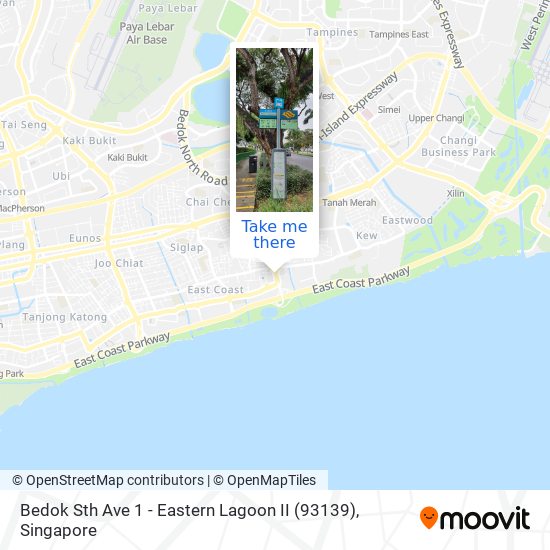 Bedok Sth Ave 1 - Eastern Lagoon II (93139) map