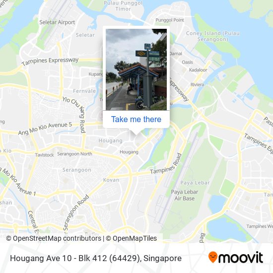 Hougang Ave 10 - Blk 412 (64429) map