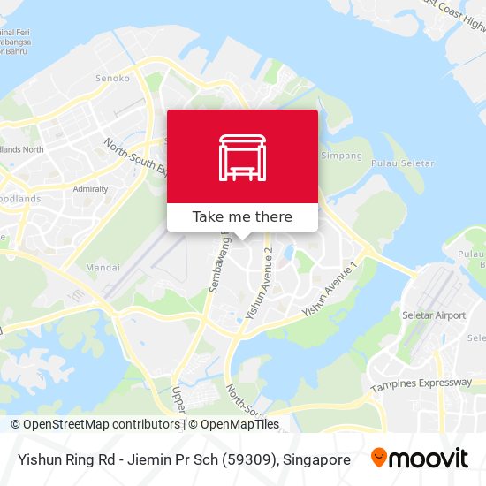 Yishun Ring Rd - Jiemin Pr Sch (59309) map