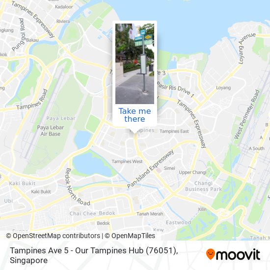 Tampines Ave 5 - Our Tampines Hub (76051) map