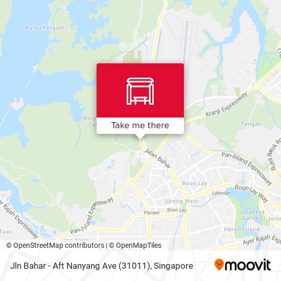 Jln Bahar - Aft Nanyang Ave (31011) map