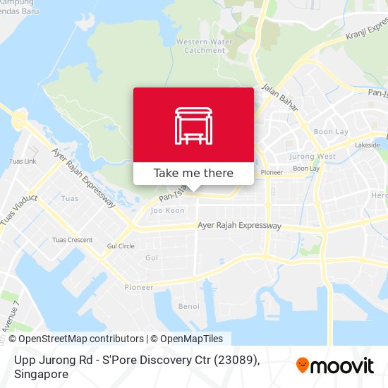Upp Jurong Rd - S'Pore Discovery Ctr (23089) map