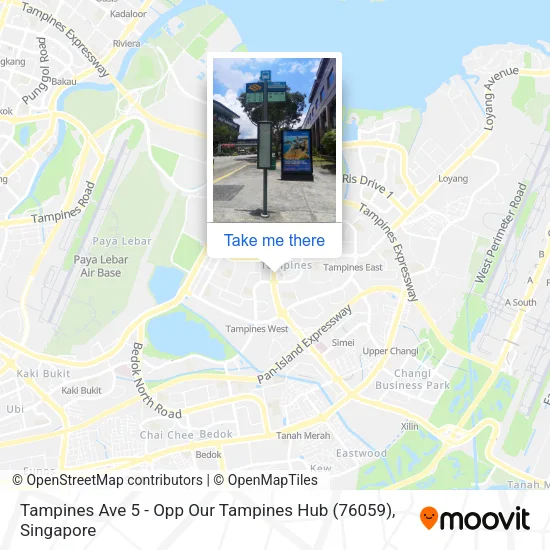 Tampines Ave 5 - Opp Our Tampines Hub (76059)地图