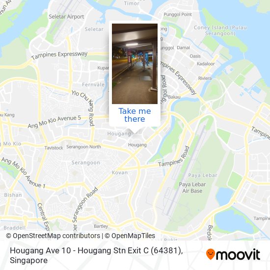 Hougang Ave 10 - Hougang Stn Exit C (64381) map