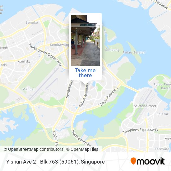 Yishun Ave 2 - Blk 763 (59061) map