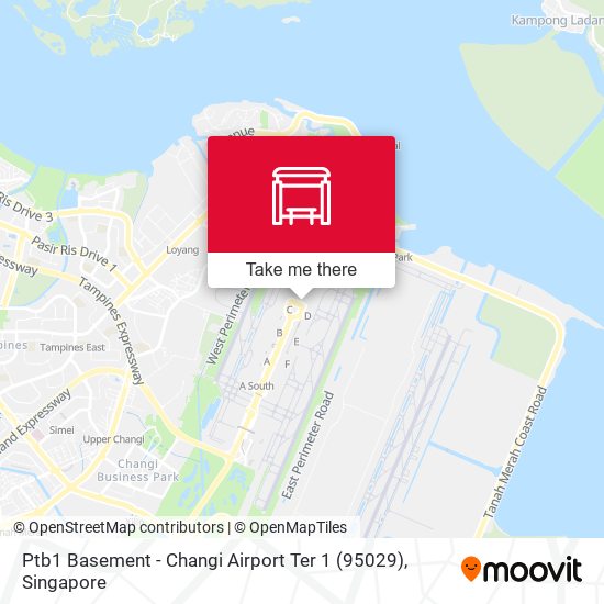 Ptb1 Basement - Changi Airport Ter 1 (95029) map