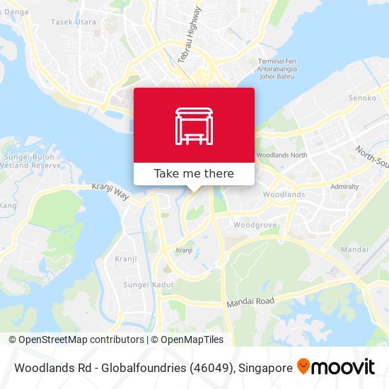 Woodlands Rd - Globalfoundries (46049) map