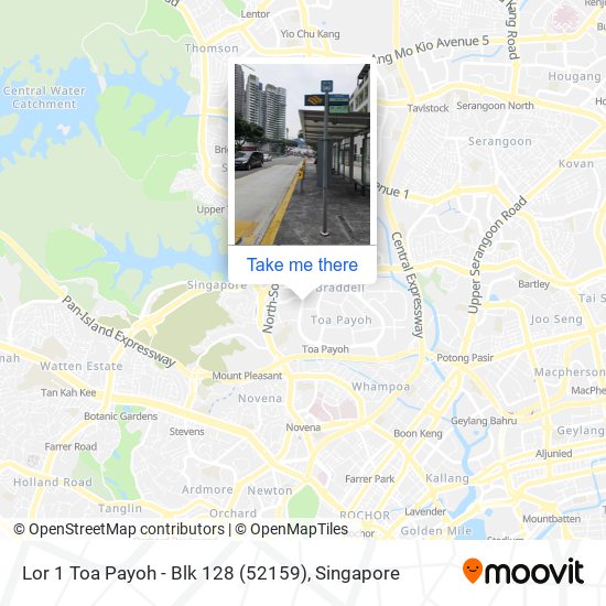 Lor 1 Toa Payoh - Blk 128 (52159) map