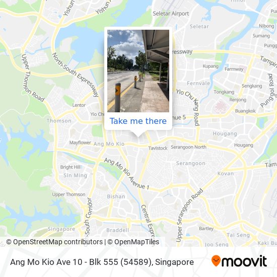 Ang Mo Kio Ave 10 - Blk 555 (54589)地图