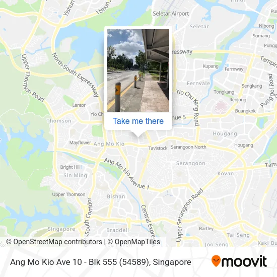 Ang Mo Kio Ave 10 - Blk 555 (54589)地图