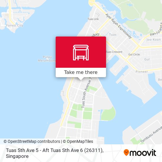 Tuas Sth Ave 5 - Aft Tuas Sth Ave 6 (26311) map