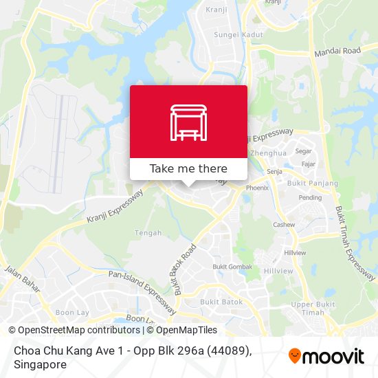 Choa Chu Kang Ave 1 - Opp Blk 296a (44089) map