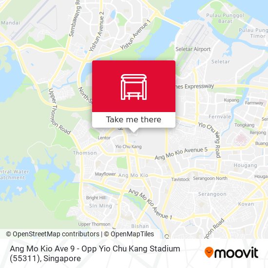 Ang Mo Kio Ave 9 - Opp Yio Chu Kang Stadium (55311)地图