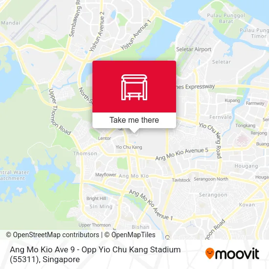 Ang Mo Kio Ave 9 - Opp Yio Chu Kang Stadium (55311) map