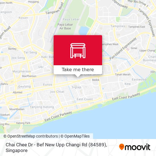 Chai Chee Dr - Bef New Upp Changi Rd (84589) map