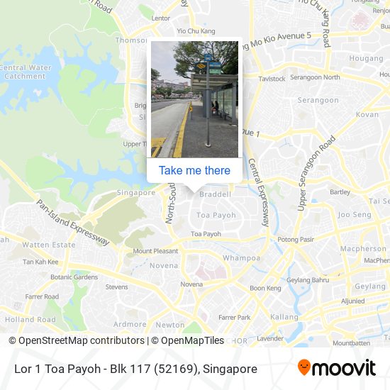 Lor 1 Toa Payoh - Blk 117 (52169) map