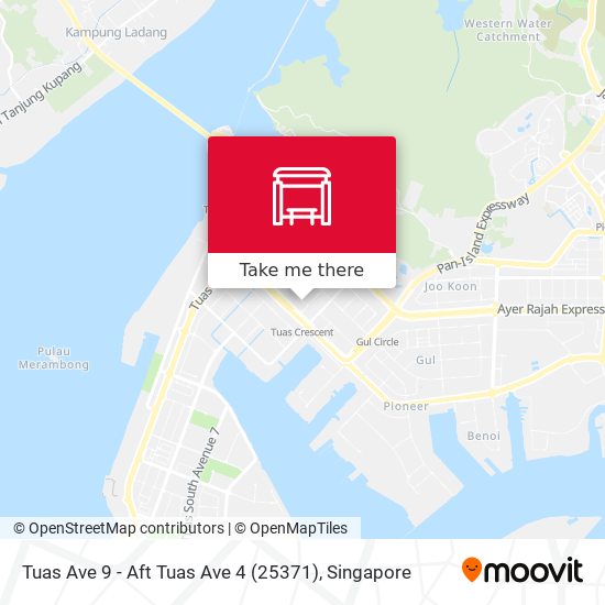 Tuas Ave 9 - Aft Tuas Ave 4 (25371) map