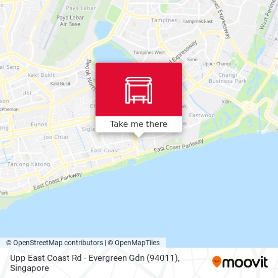 Upp East Coast Rd - Evergreen Gdn (94011) map