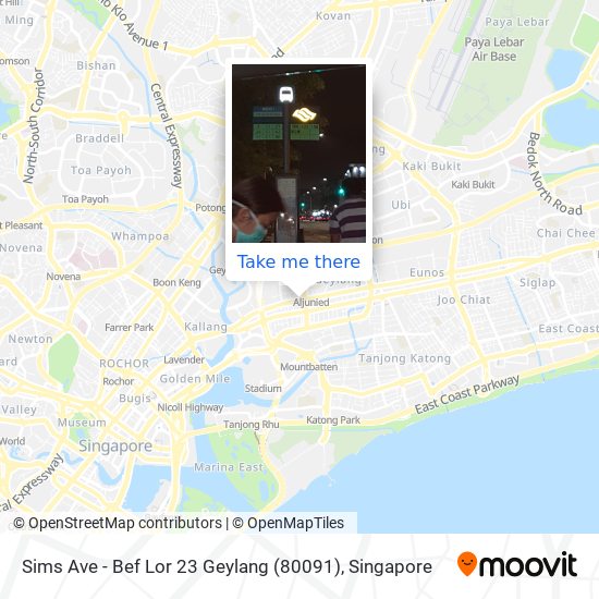 Sims Ave - Bef Lor 23 Geylang (80091) map