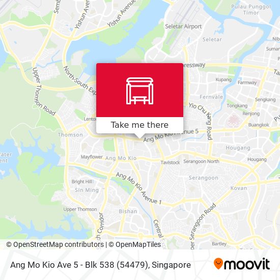 Ang Mo Kio Ave 5 - Blk 538 (54479) map