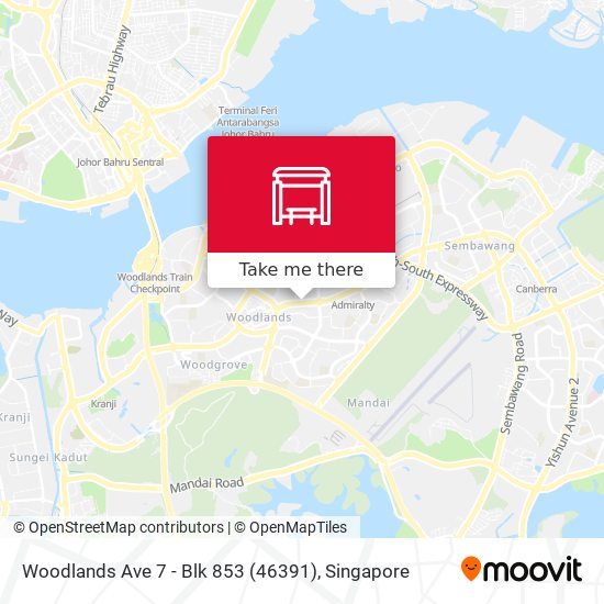 Woodlands Ave 7 - Blk 853 (46391)地图
