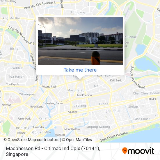 Macpherson Rd - Citimac Ind Cplx (70141) map