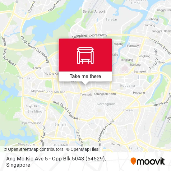 Ang Mo Kio Ave 5 - Opp Blk 5043 (54529)地图