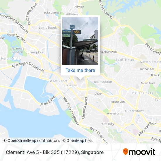 Clementi Ave 5 - Blk 335 (17229) map