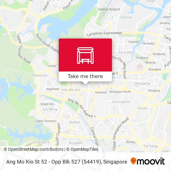 Ang Mo Kio St 52 - Opp Blk 527 (54419) map