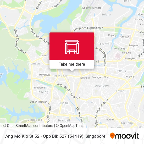 Ang Mo Kio St 52 - Opp Blk 527 (54419) map