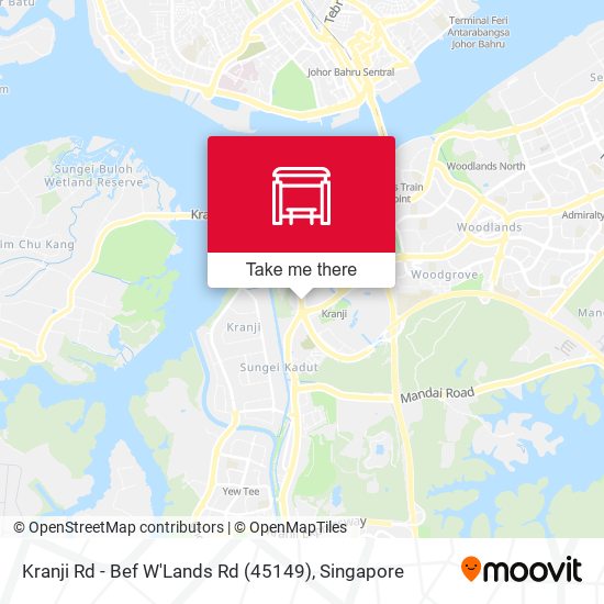 Kranji Rd - Bef W'Lands Rd (45149) map