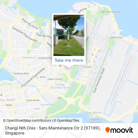 Changi Nth Cres - Sats Maintenance Ctr 2 (97189) map