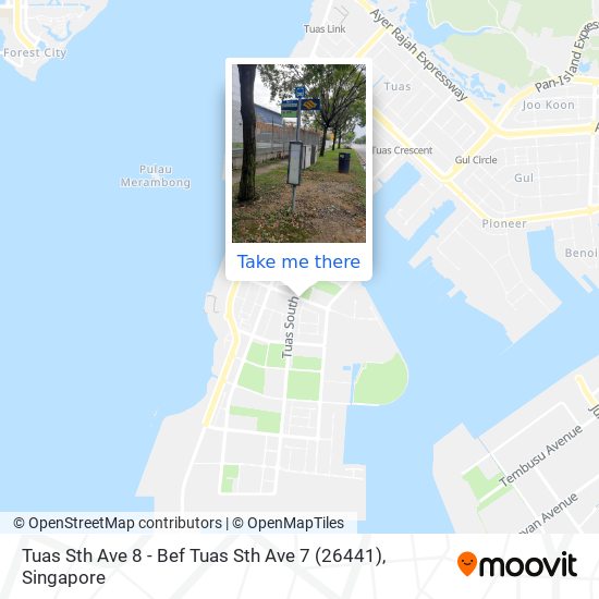 Tuas Sth Ave 8 - Bef Tuas Sth Ave 7 (26441) map