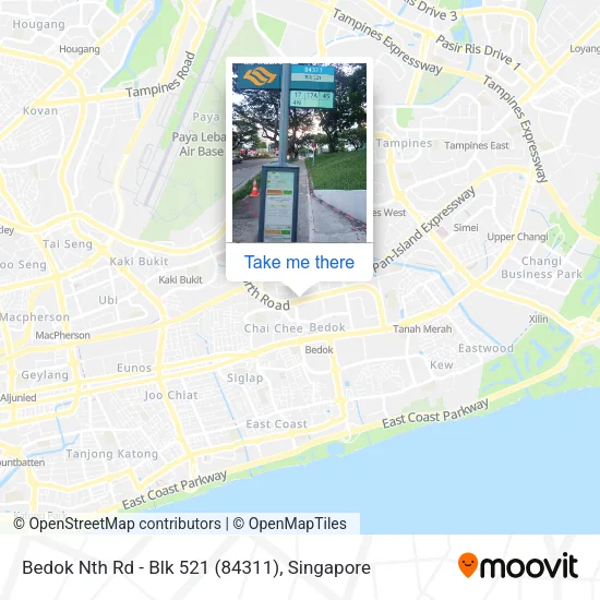 Bedok Nth Rd - Blk 521 (84311)地图