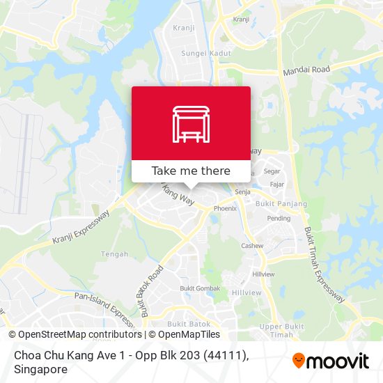 Choa Chu Kang Ave 1 - Opp Blk 203 (44111)地图