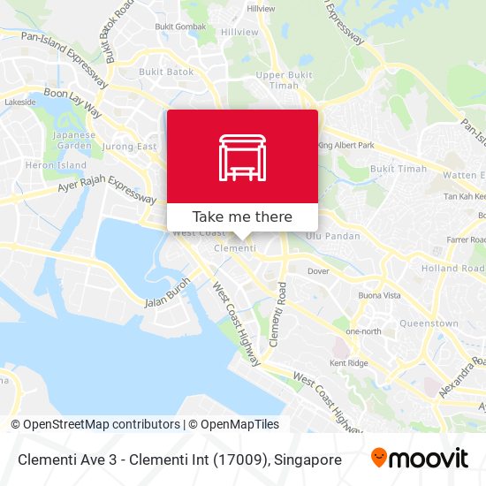 Clementi Ave 3 - Clementi Int (17009) map