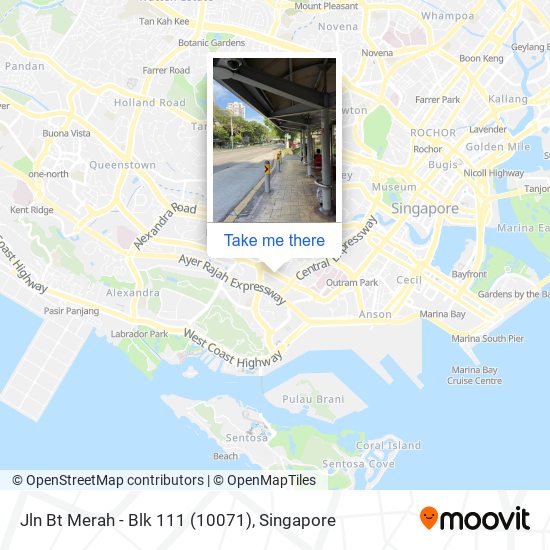 Jln Bt Merah - Blk 111 (10071)地图