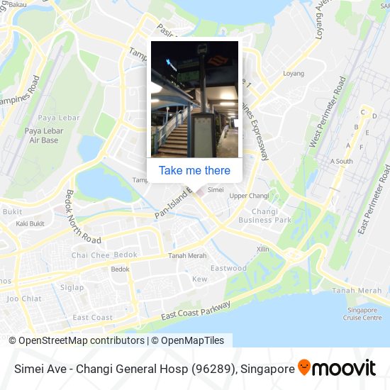 Simei Ave - Changi General Hosp (96289) map